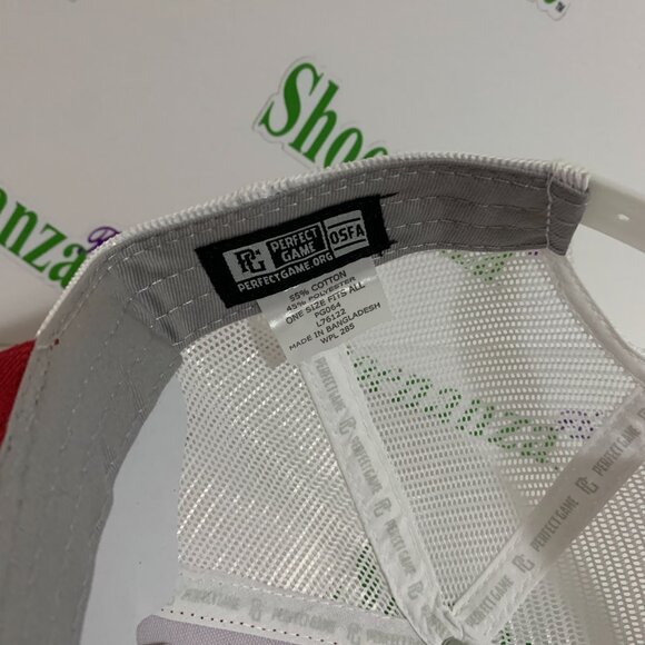 Perfect Game Hat Select Baseball Festival 13 Snapback Trucker Red White Cap OSFM - Picture 7 of 7